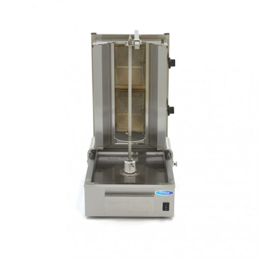 Kebab grill gáz - 2 égővel - 20kg hús