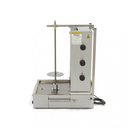 Kebab grill gáz - 3 égővel - 40kg hús