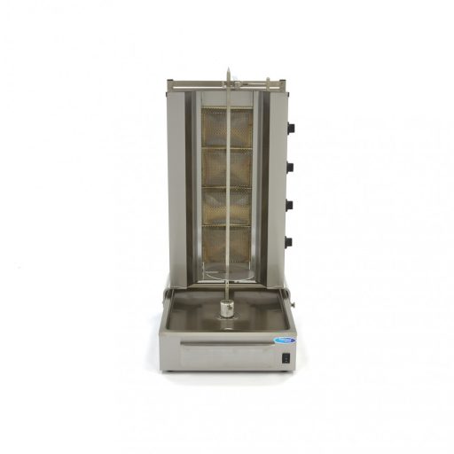 Kebab grill gáz - 4 égő - 70kg hús