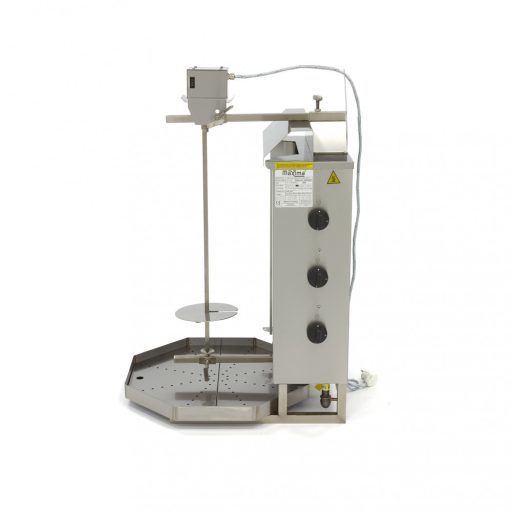 Kebab grill gáz - 3 égő - 30kg hús
