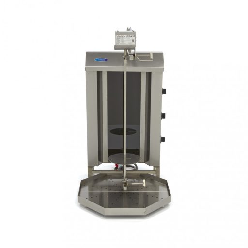 Kebab grill elektromos - 3 égő - 30kg hús