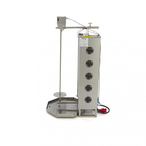 Kebab grill elektromos - 5 égővel - 80kg hús