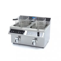 Maxima Indukciós Fritőz - 2 x 8L leeresztő csappal