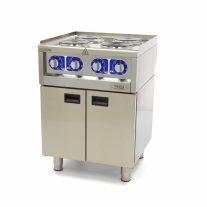   Commercial Grade Cooker - 4 Burners - Double Unit - 60cm Deep - 400V