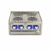 Commercial Grade Cooker - 4 Burners - Double Unit - 60cm Deep - 400V