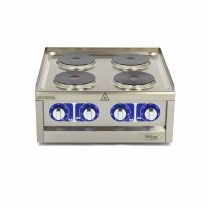   Commercial Grade Cooker - 4 Burners - Double Unit - 60cm Deep - 400V