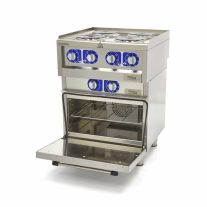   Commercial Grade Stove - 4 Burners - Electric - Double Unit - 60cm Deep - with Oven