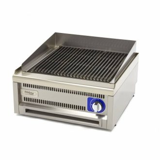   Kereskedelmi minőségű grillsütő - gáz - dupla egység - 60cm mélységű