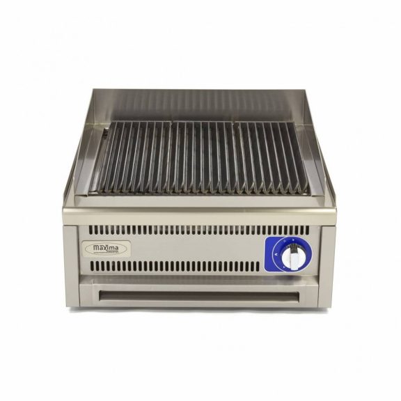 Kereskedelmi minőségű grillsütő - gáz - dupla egység - 60cm mélységű