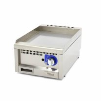   Kereskedelmi minőségű grillsütő sima - gáz - egyszemélyes - 60cm mélységű