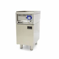   Kereskedelmi minőségű grillsütő sima - gáz - egyszemélyes - 60cm mélységű