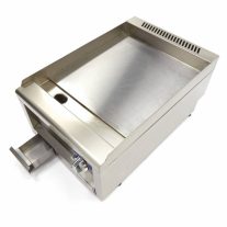   Kereskedelmi minőségű grillsütő sima - gáz - egyszemélyes - 60cm mélységű