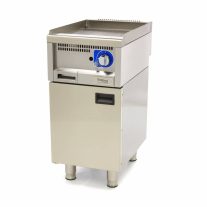   Kereskedelmi minőségű grillsütő barázdált - gáz - egyszemélyes - 60cm mélységű