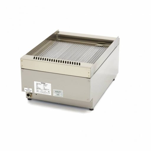 Kereskedelmi minőségű grillsütő barázdált - gáz - egyszemélyes - 60cm mélységű