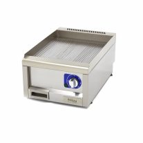   Kereskedelmi minőségű grillsütő barázdált - Elektromos - egyszemélyes - 60cm mélységben