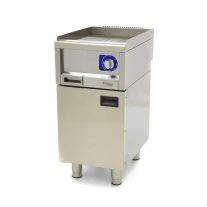   Kereskedelmi minőségű grillsütő barázdált - Elektromos - egyszemélyes - 60cm mélységben