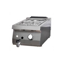   Nagy teljesítményű Bain Marie - gáz - egyszemélyes - 70cm mélységben