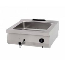   Nagy teljesítményű Bain Marie - gáz - Dupla egység - 70cm mély