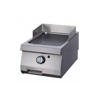   Nagy teherbírású grillsütő barázdált - gáz - egyszemélyes - 70cm mélységű