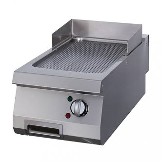  Nagy teherbírású grillsütő barázdált - Elektromos - egyszemélyes - 70cm mély