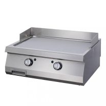   Nagy teherbírású grillsütő sima - elektromos - dupla egység - 70cm mélységű