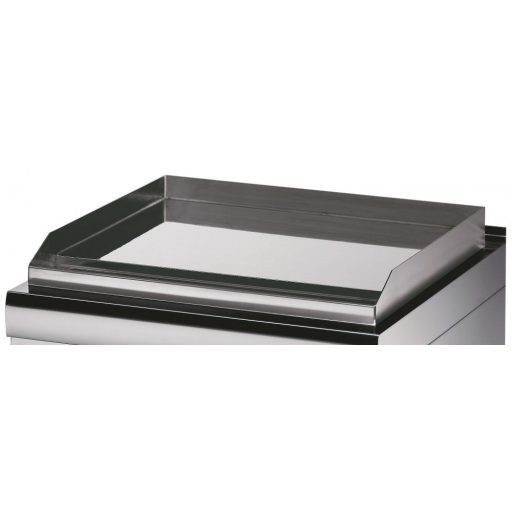Nehéz sütőlap 1/2 barázdált króm - gáz - dupla egység - 70cm mély