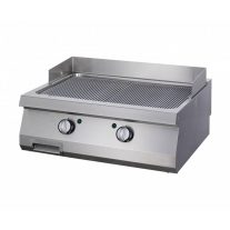   Nagy teherbírású grillező krómozott - gáz - dupla egység - 70cm mélységben