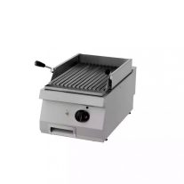   Nagy teherbírású lávakő grill - gáz - egyszemélyes - 70cm mélységű