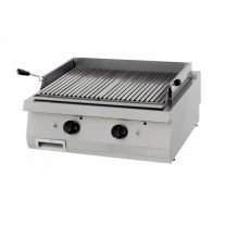   Nagy teherbírású lávakő grill - gáz - dupla egység - 70cm mélységű