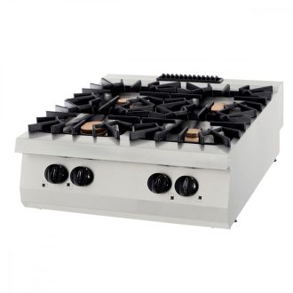   Prémium tűzhely - 4 égő - 40kW - gáz - dupla egység - 90cm mélységű