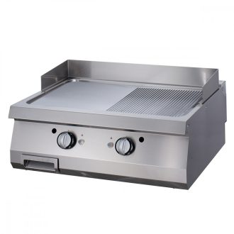   Prémium grillező 1/2 barázdált - Elektromos - Dupla egység - 90cm mély