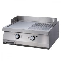   Prémium grillező 1/2 barázdált króm - Elektromos - Dupla egység - 90cm mély