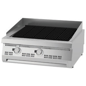 Premium Chargrill - 2 zónás - gáz - dupla egység - 90cm mélységű