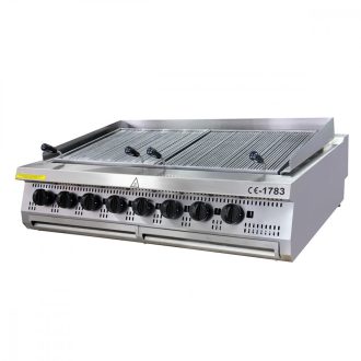   Premium Chargrill - 8 zónás - gáz - hármas egység - 90cm mélységű