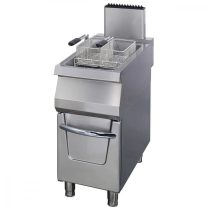   Premium Fritőz - 1 x 22L - Gázüzemű - egyszemélyes - lefolyócsappal - 90cm mélységben