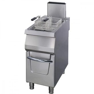  Premium Fritőz - 1 x 22L - Gázüzemű - egyszemélyes - lefolyócsappal - 90cm mélységben