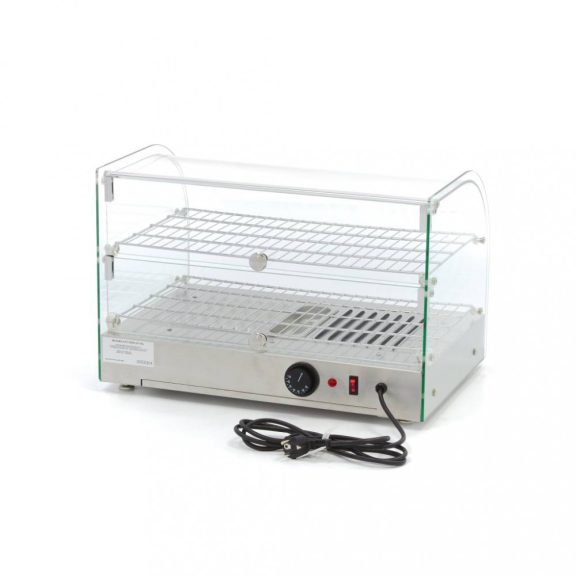 Fűtött bemutatóvitrin 55cm - 2 polc - 45L