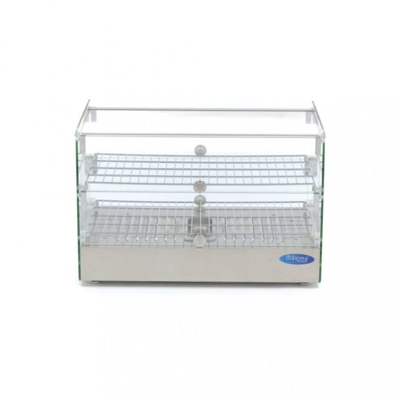 Fűtött ételvitrin 55cm - 2 polc - 50L