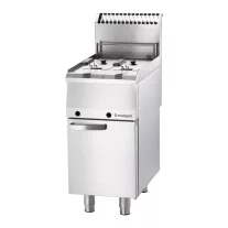 Stalgast Ipari gázüzemű olajsütő, 2 medencés, 2 × 7 l, 12 kW, G20 – 9725210