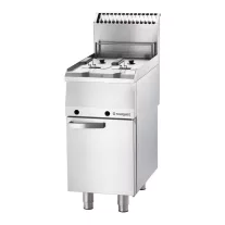Stalgast Ipari PB-gázüzemű olajsütő, 2 medencés, 2 × 7 l, 12 kW, G30 – 9725230