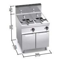 Berto's gázüzemű olajsütő (28 kW)