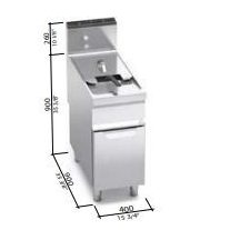 Berto's gázüzemű olajsütő (17,5 kW)
