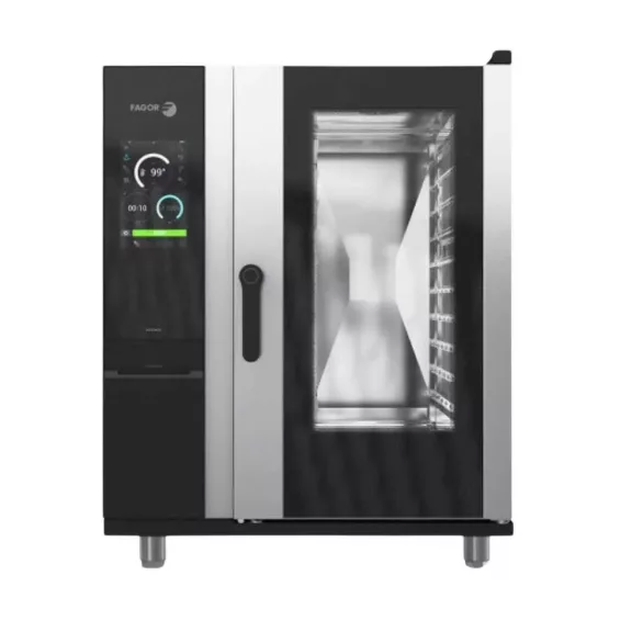 Fagor iKORE elektromos bojleres kombi sütő-gőzpároló, 10 × GN1/1, érintőképernyős vezérléssel – APW-101-E-R-SW-S Fagor iKORE elektromos bojleres kombi sütő-gőzpároló, 10 × GN1/1, érintőképernyős vezérléssel – APW-101-E-R-SW-S