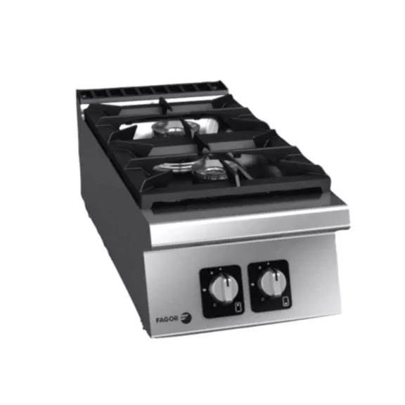 Fagor kétzónás asztali gázüzemű tűzhely, nagy teljesítményű égőkkel (8 kW + 10,2 kW), 18,2 kW – C-G920-H