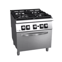 Fagor négyzónás gázüzemű tűzhely, gázsütővel, 37,3 kW, GN2/1 – C-G941