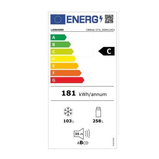 LIEBHERR CBNbdc 573i Hűtő-fagyasztó-kombináció BioFresh-sel és NoFrost-tal