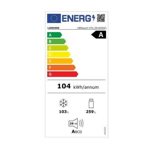 LIEBHERR CBNbsa10 575i Hűtő-fagyasztó-kombináció BioFresh-sel és NoFrost-tal