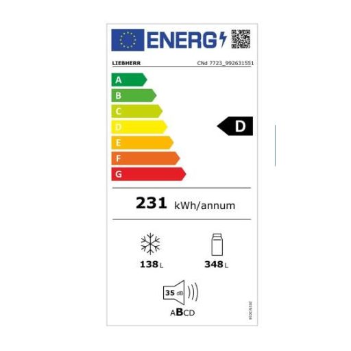 LIEBHERR CNd 7723 Hűtő-fagyasztó kombináció EasyFresh és NoFrost funkciókkal