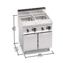 Berto's gázüzemű tésztafőző (20 kW)
