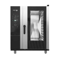 Fagor iKORE gázüzemű bojleres kombi sütő-gőzpároló, 10 × GN1/1, elektromechanikus vezérléssel – CPW-101-G-R-SW-S